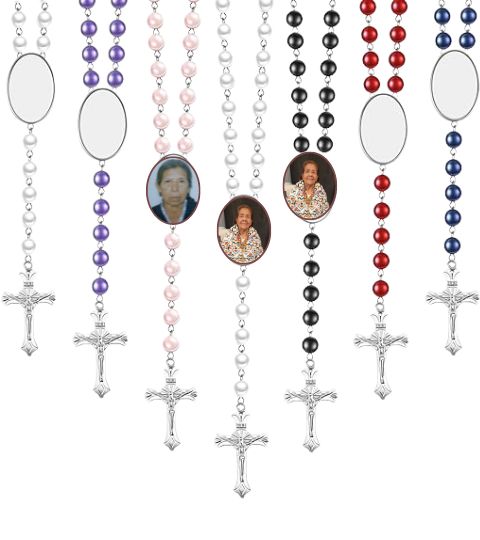 Memorial Rosary with Photo  (Single Custom Rosary)