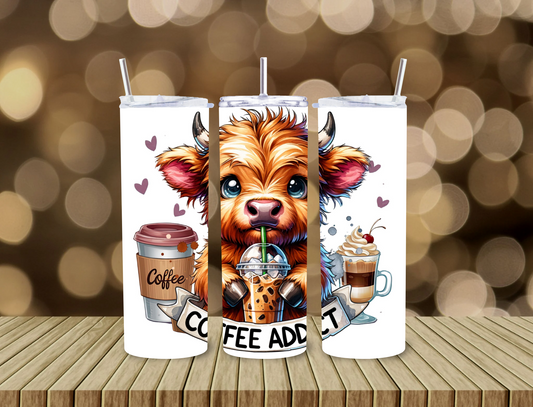 Coffee Addict Highland baby cow