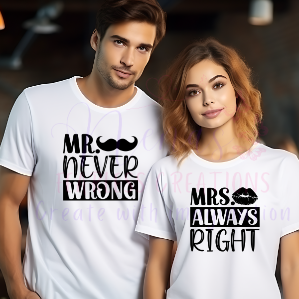 "Mr. never wrong, Mrs. always right"